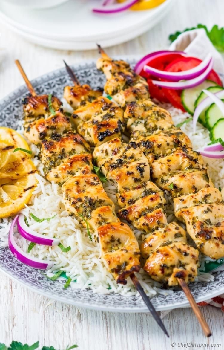 Chicken Souvlaki  Recipe | ChefDeHome.com