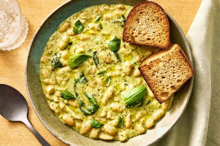 Creamy Pesto Beans