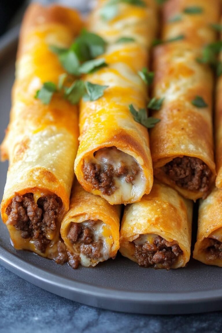 Crispy Beef Taquitos