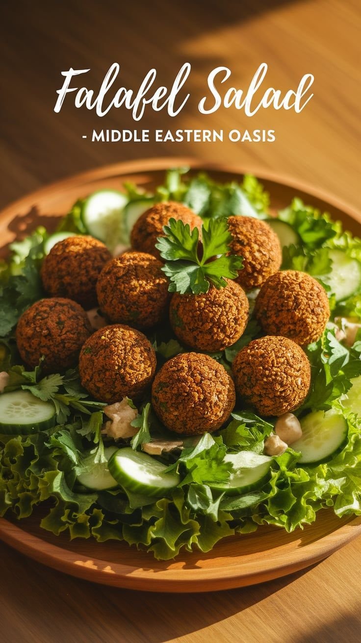 Falafel Salad - Middle Eastern Oasis