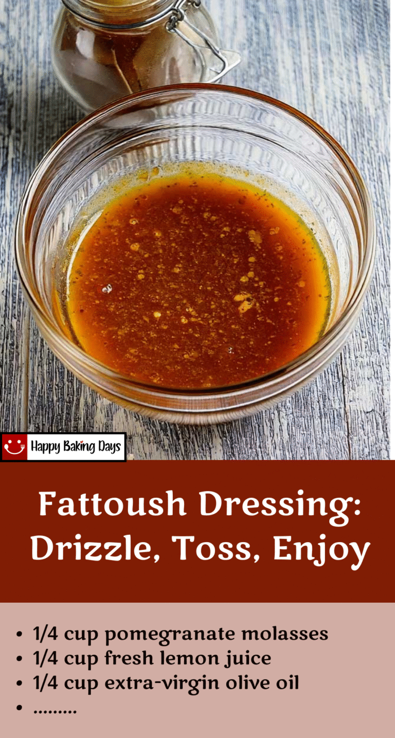 Fattoush Dressing: Drizzle, Toss, Enjoy