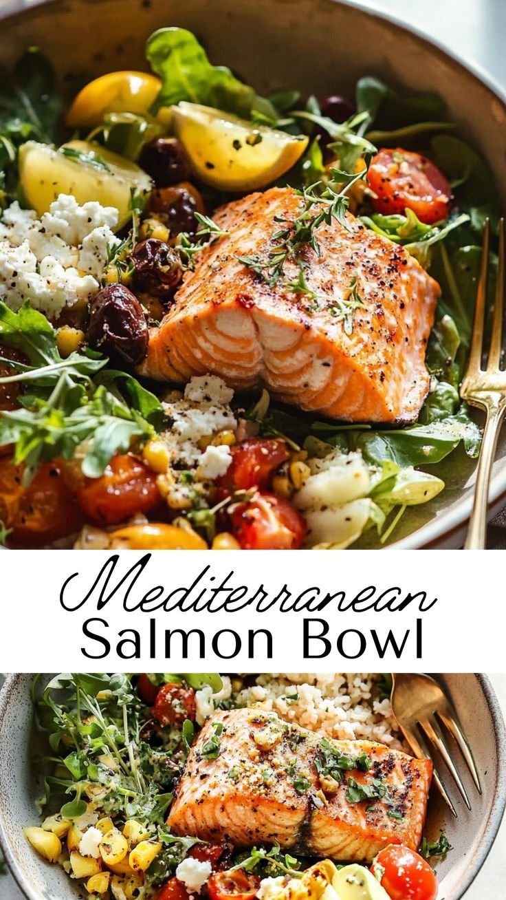 Fresh Mediterranean Salmon Bowl: Perfectly Balanced