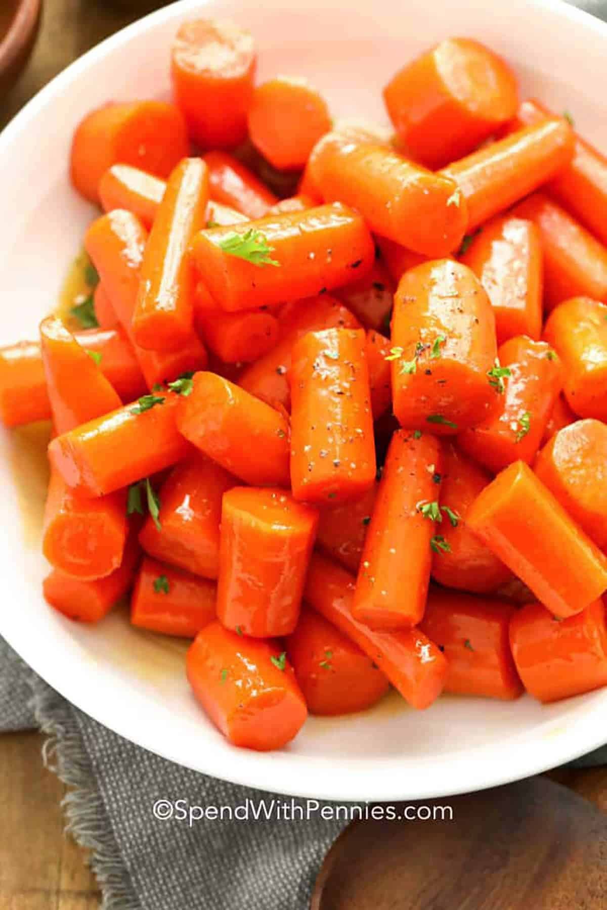 plated Glazed Carrots