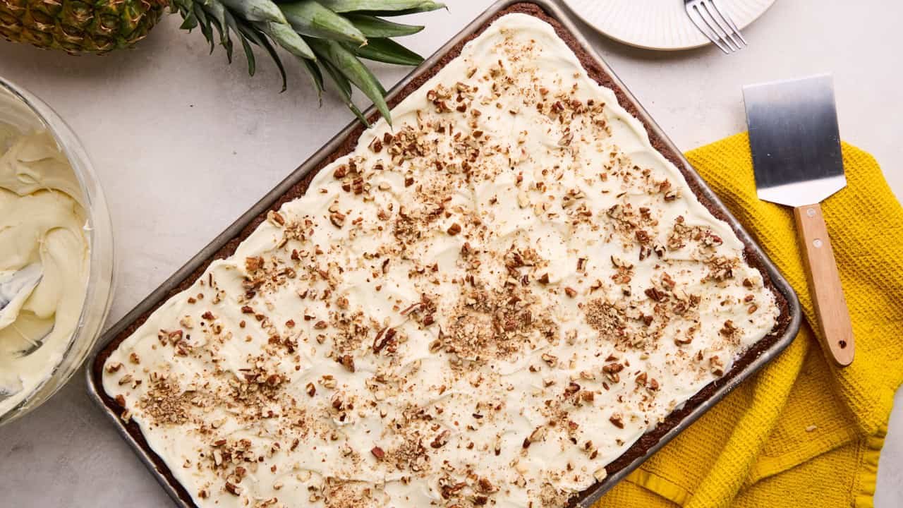 Hummingbird Sheet Cake - The Stay At Home Chef