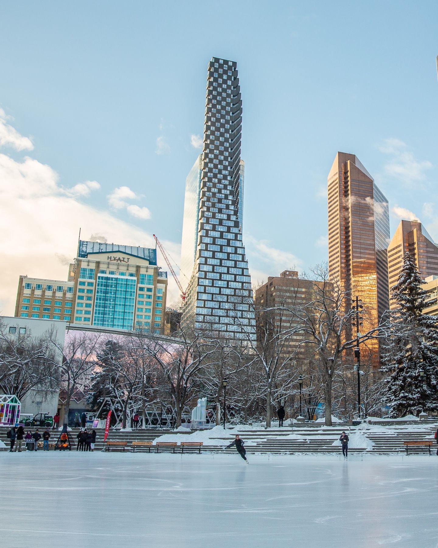 Iceskating in Calgary, Canada