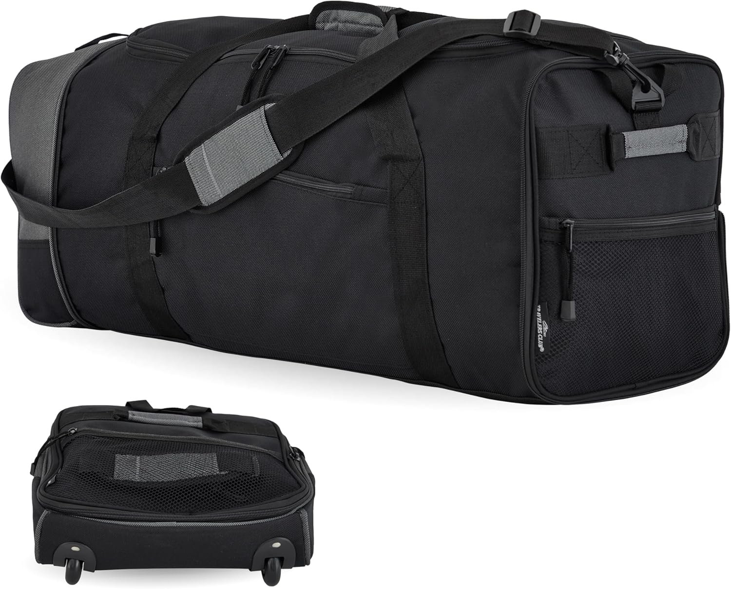 Rolling duffel bag