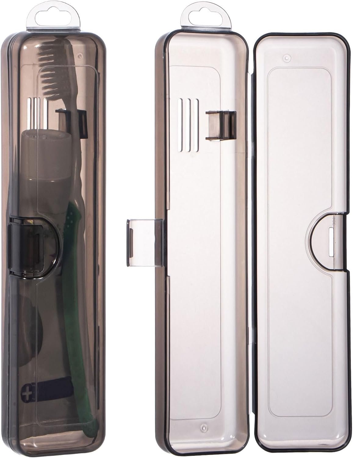 Portable toothbrush and case