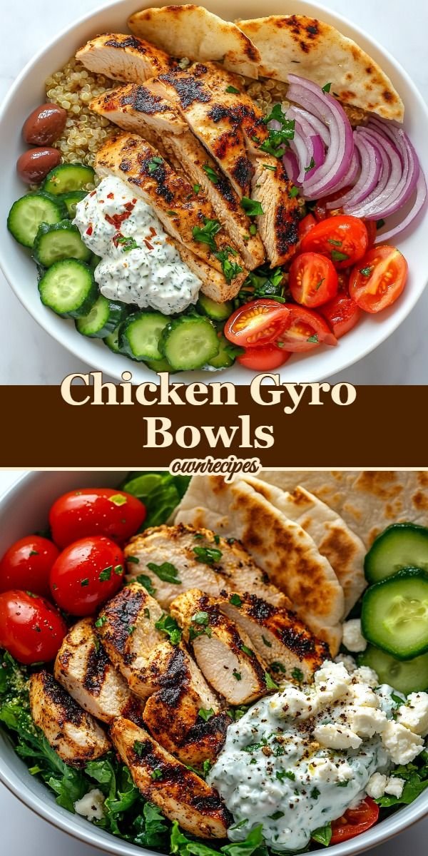 Chicken Gyro Bowls