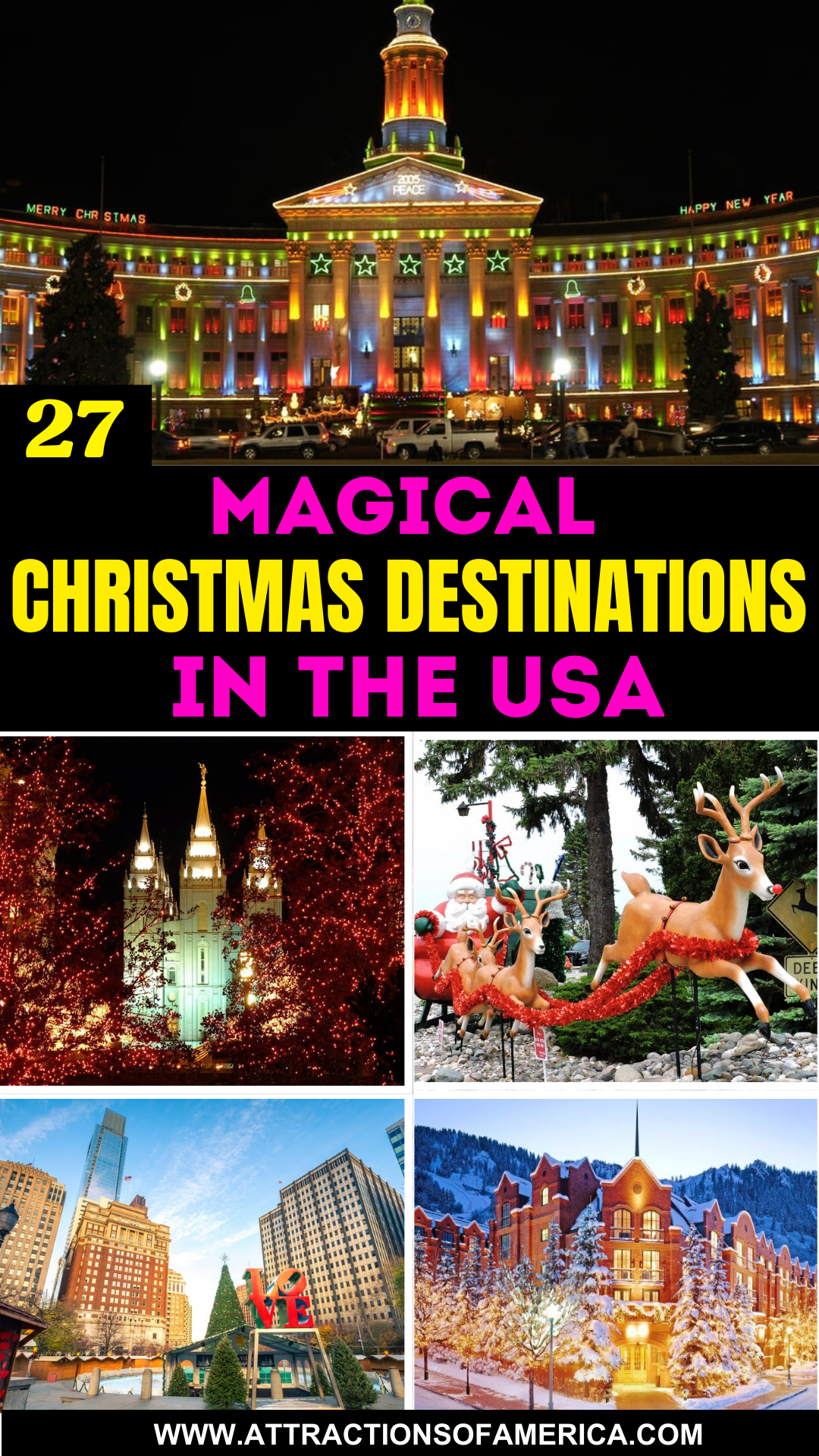 27 Best Places to Spend Christmas in the USA