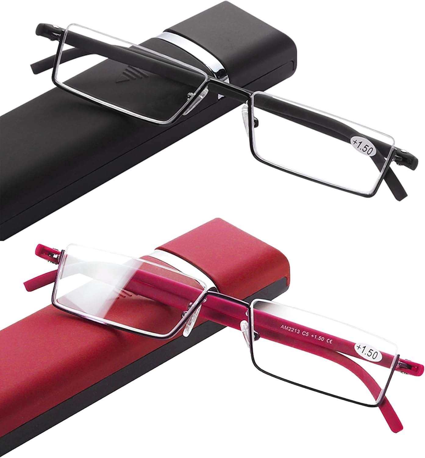 senior reading glasses with case