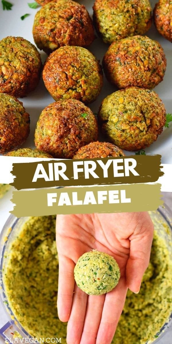 Air Fryer Falafel Recipe (Gluten-Free, Vegan) - Elavegan