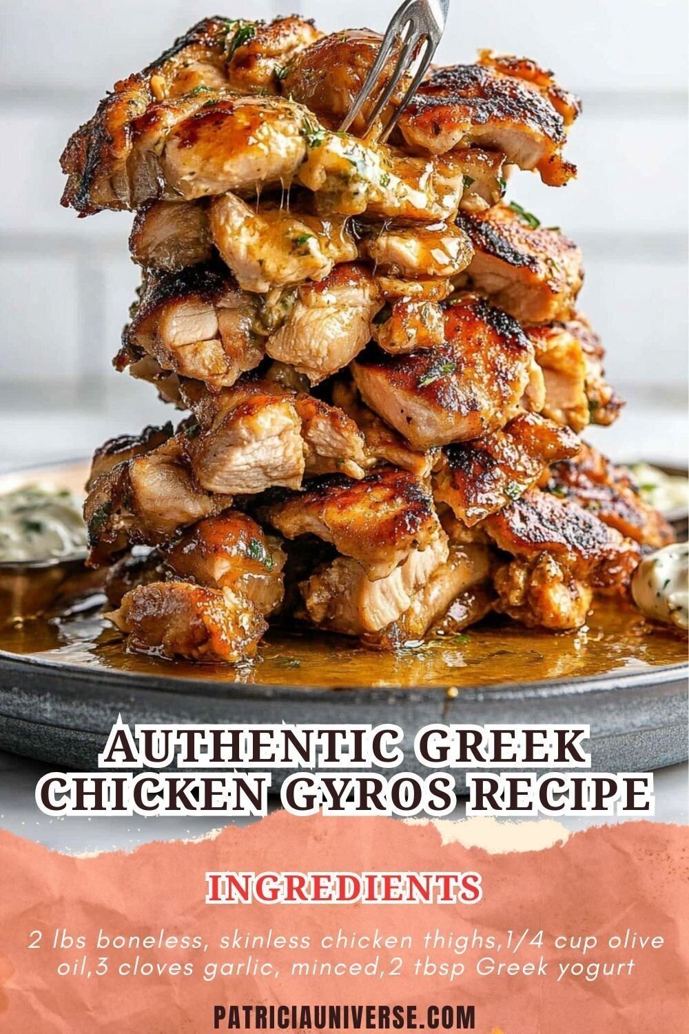 Authentic Greek Chicken Gyros Recipe