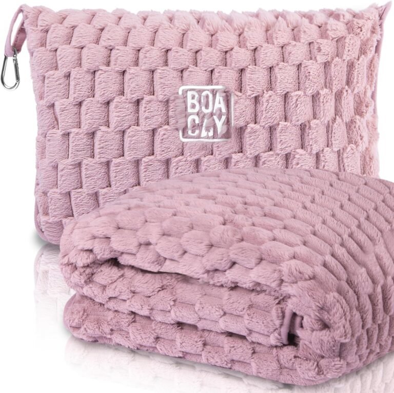 Travel blanket for airplane