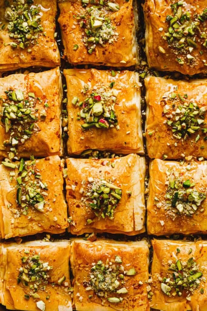 Best Ever Pistachio Walnut Baklava