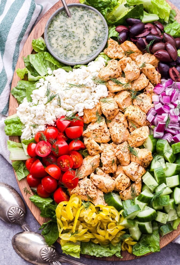 Chicken Souvlaki Salad