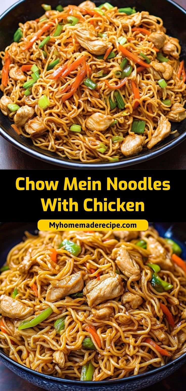 Chow Mein Noodles With Chicken