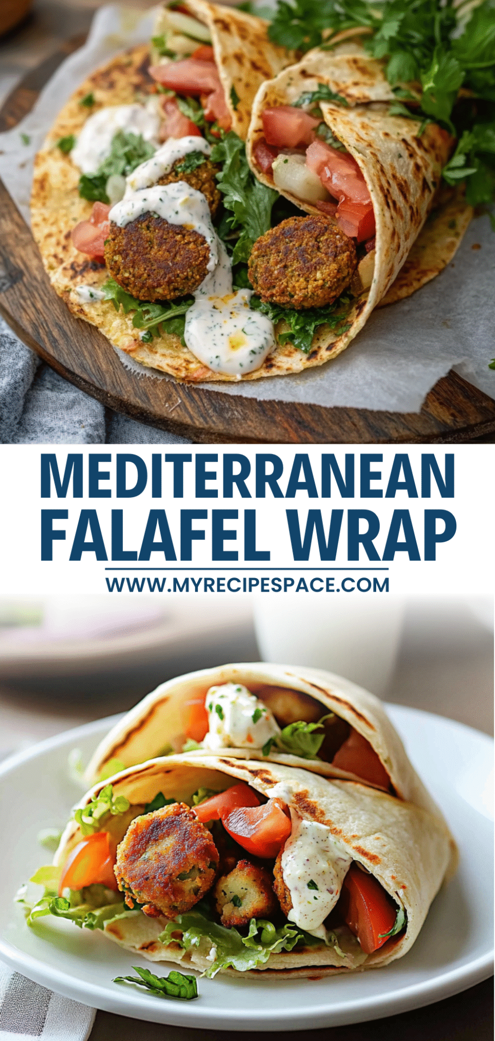 Easy Mediterranean Falafel Wrap with Garlic Tahini Sauce for Busy Weeknights