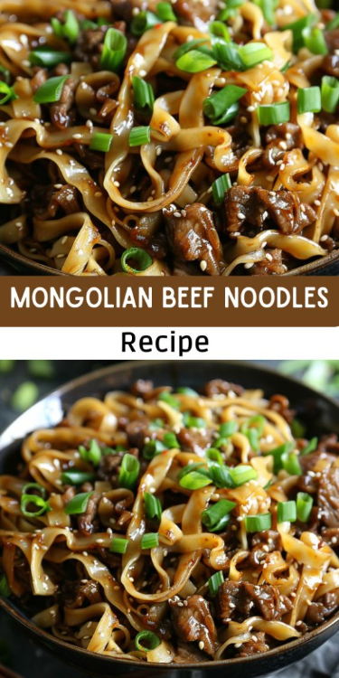 Easy Mongolian Beef Noodles Recipe