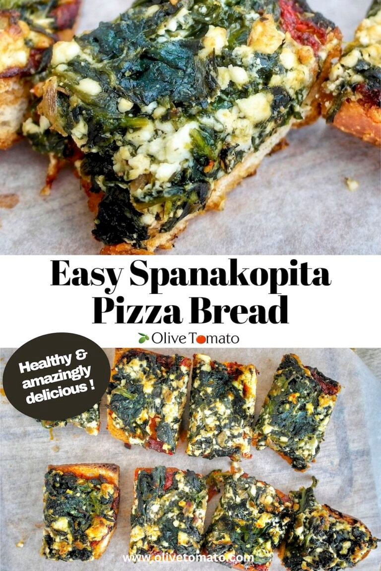 Easy Spanakopita Pizza Bread