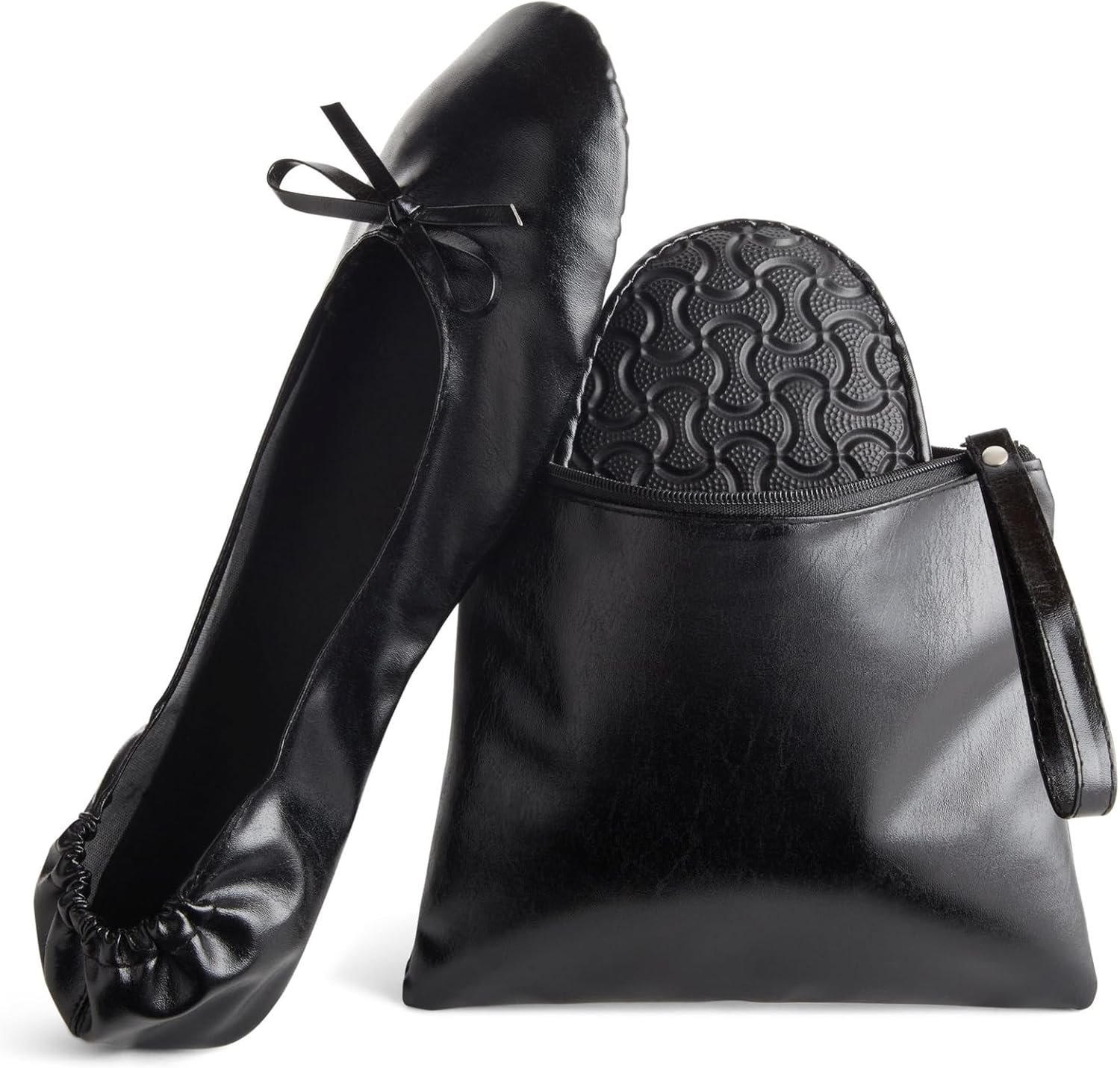 Packable travel flats