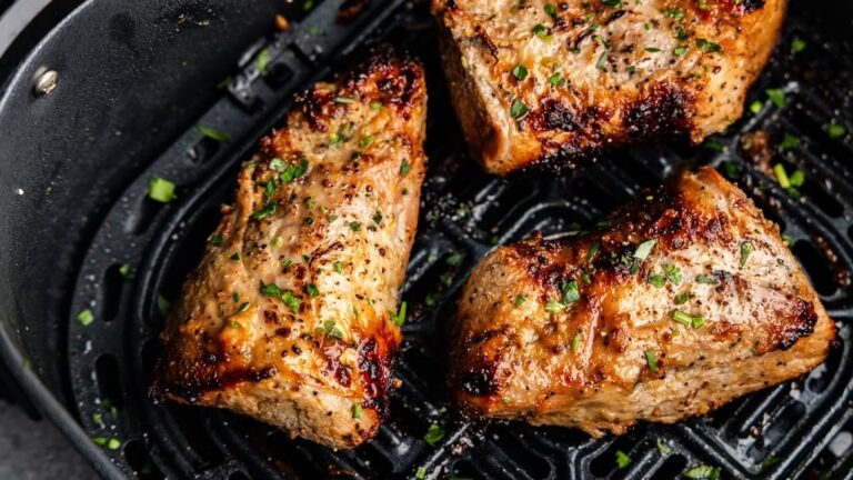 Garlic Mustard Air Fryer Pork Tenderloin