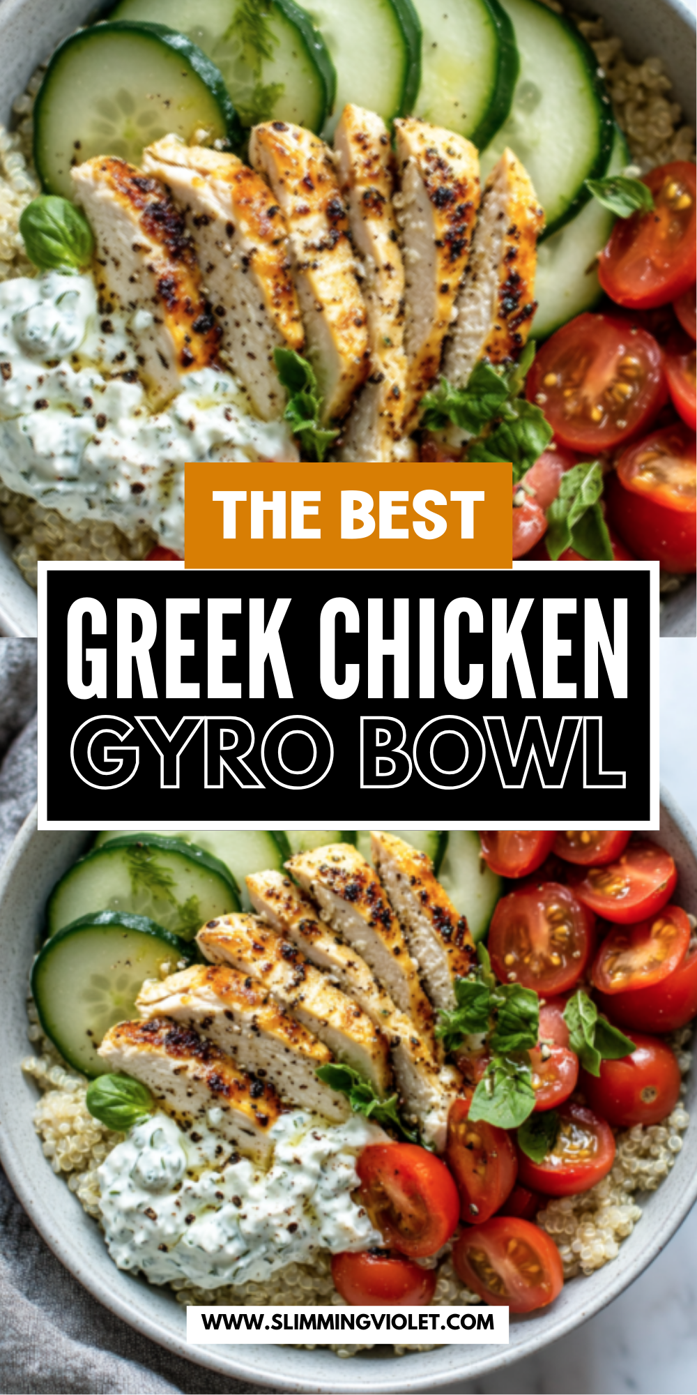 Greek Chicken Gyro Bowl