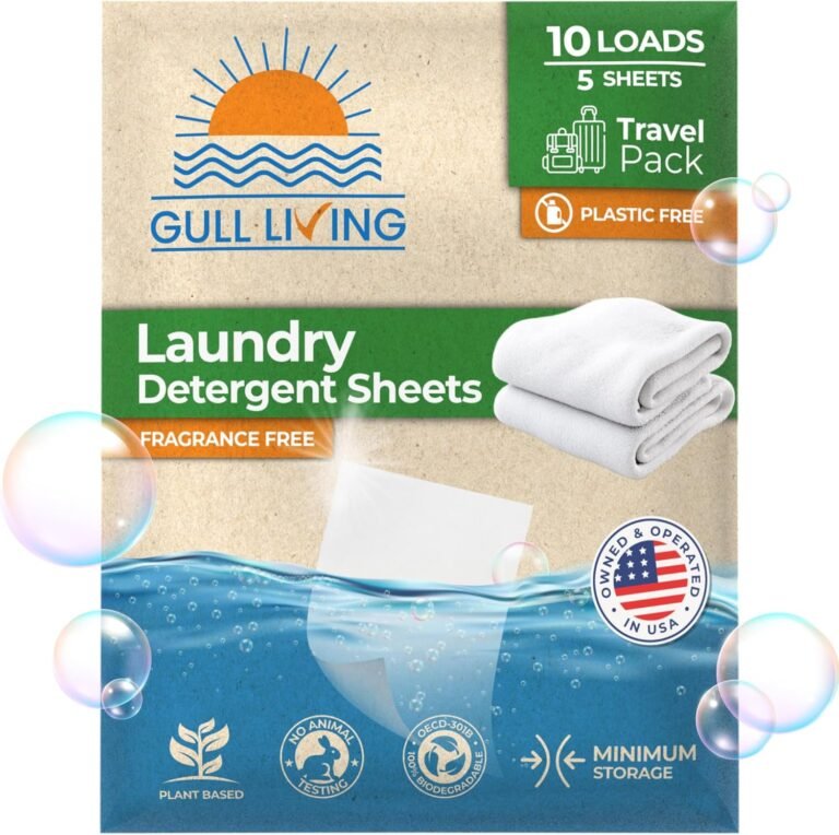 Travel-sized laundry detergent