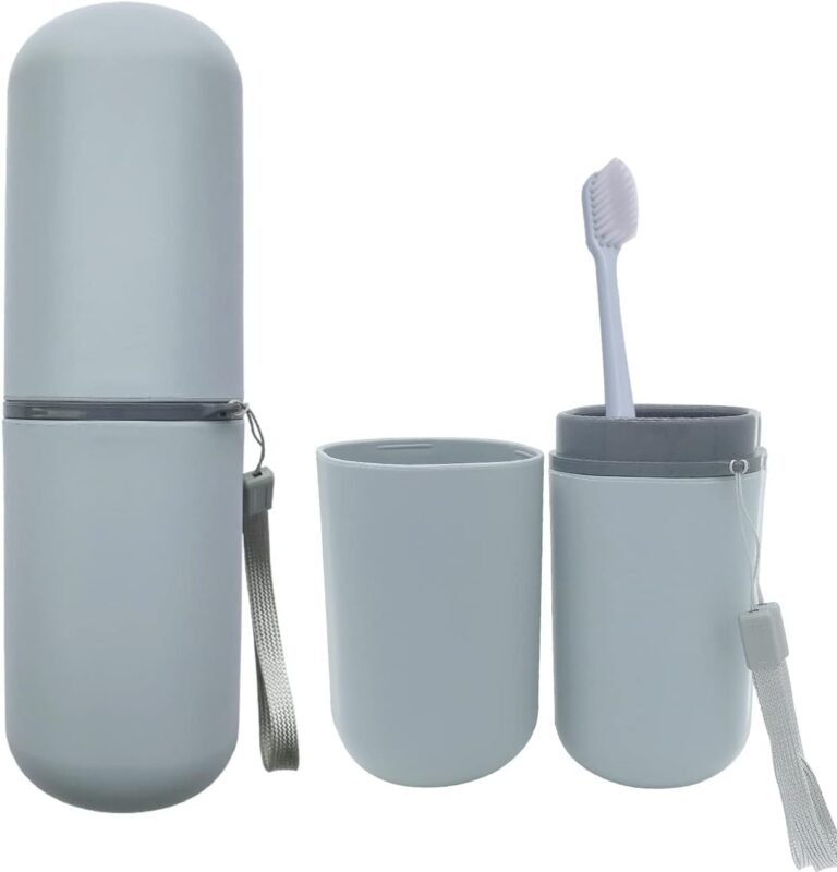 Portable toothbrush and case