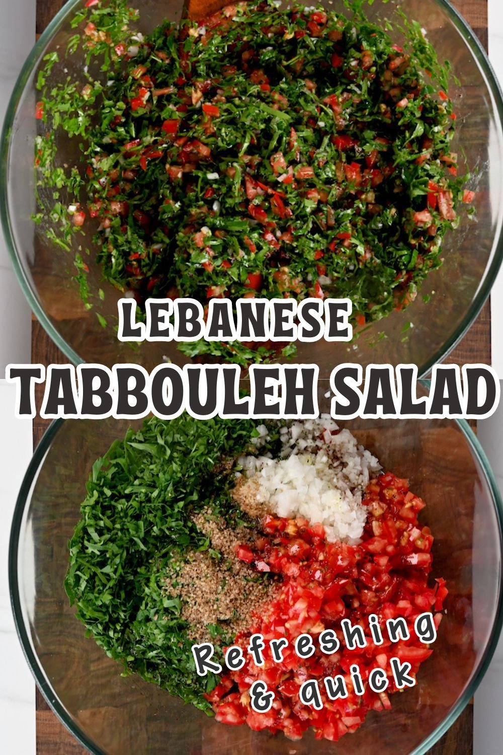 Lebanese Tabbouleh Salad (Tabouli)