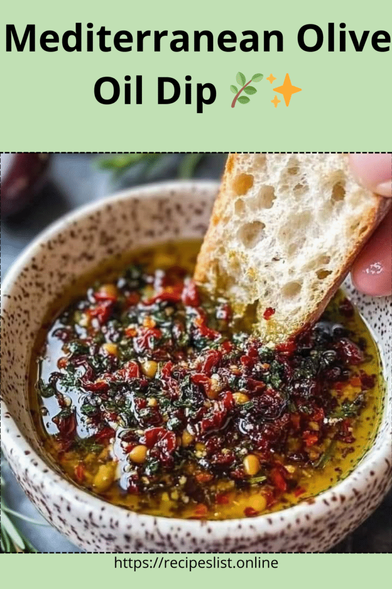 Mediterranean Olive Oil Dip 🌿✨
