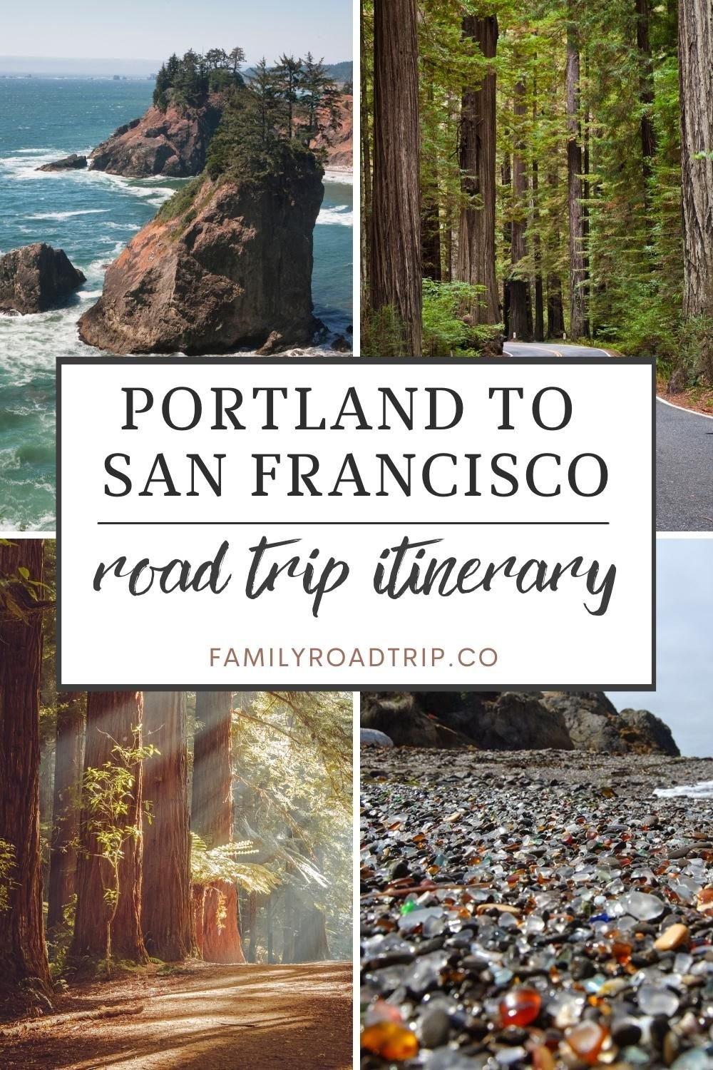 Portland to San Francisco Road Trip Itinerary