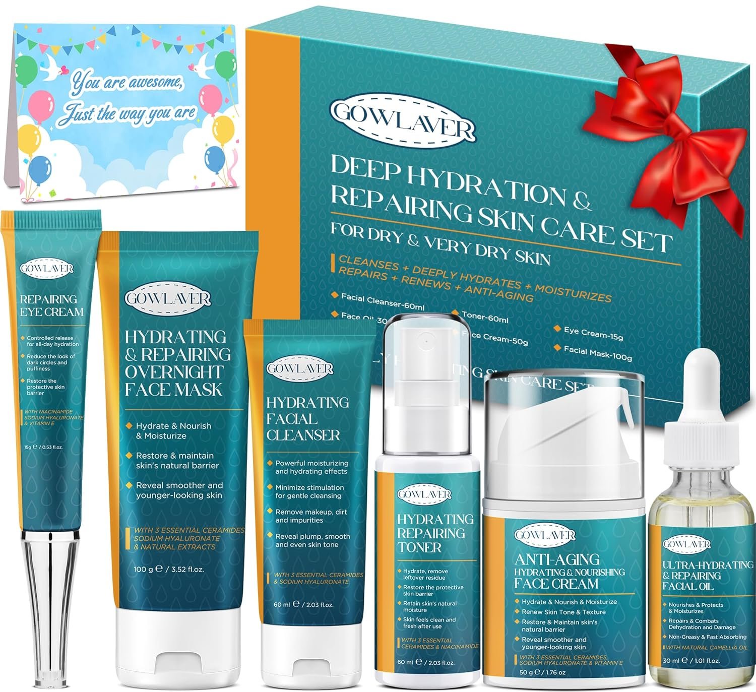 Compact skincare set