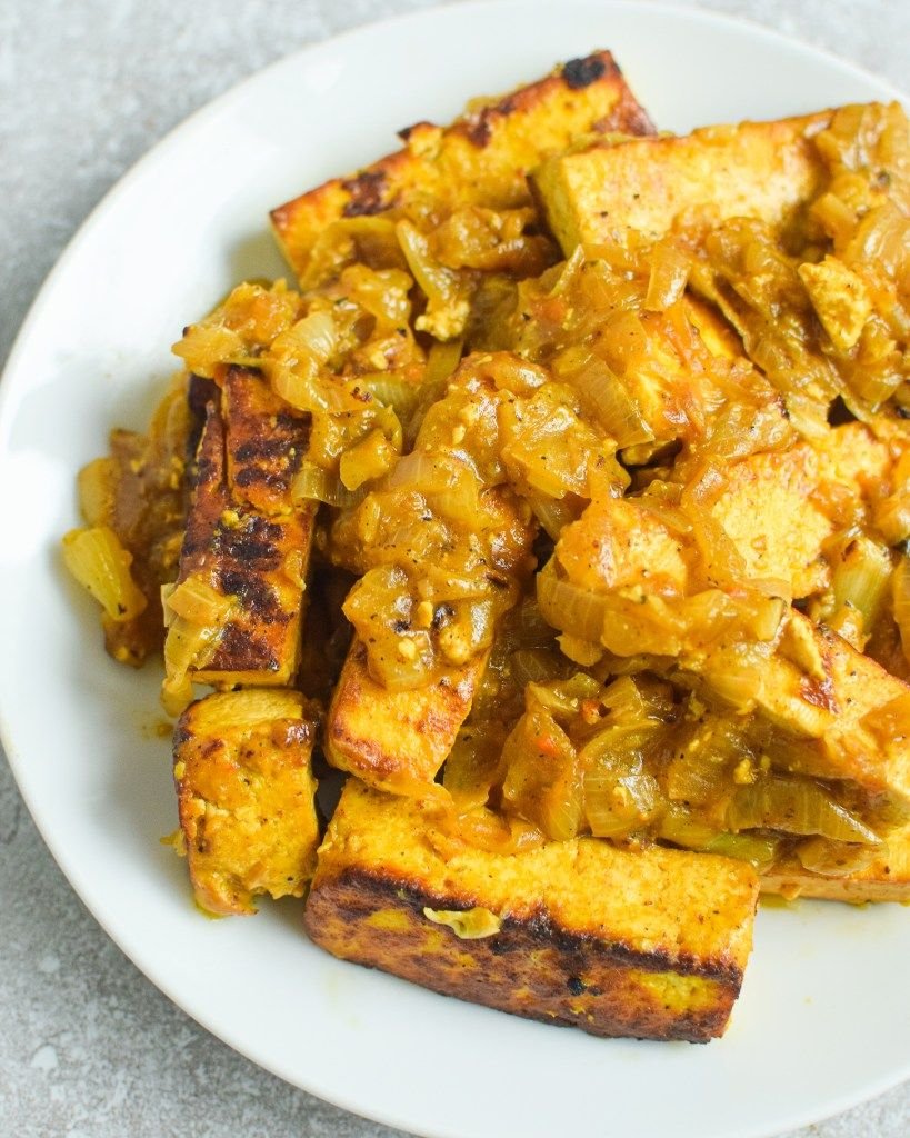 Vegan Yassa Tofu (Senegalese - Inspired) - The Canadian African