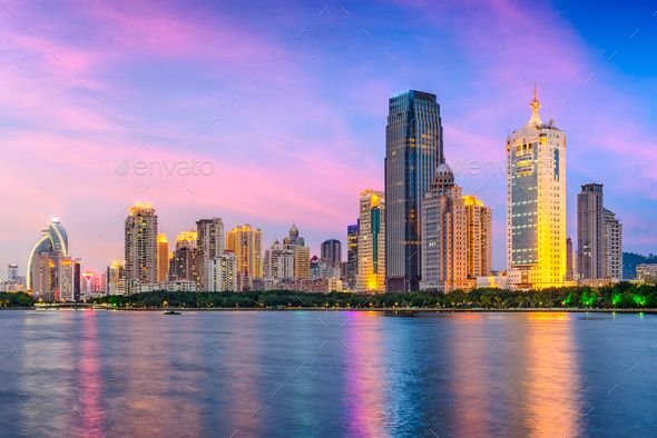 Xiamen, China Skyline