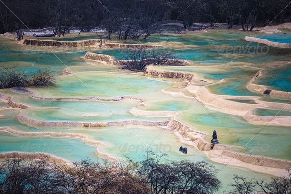chinese huanglong scenic area