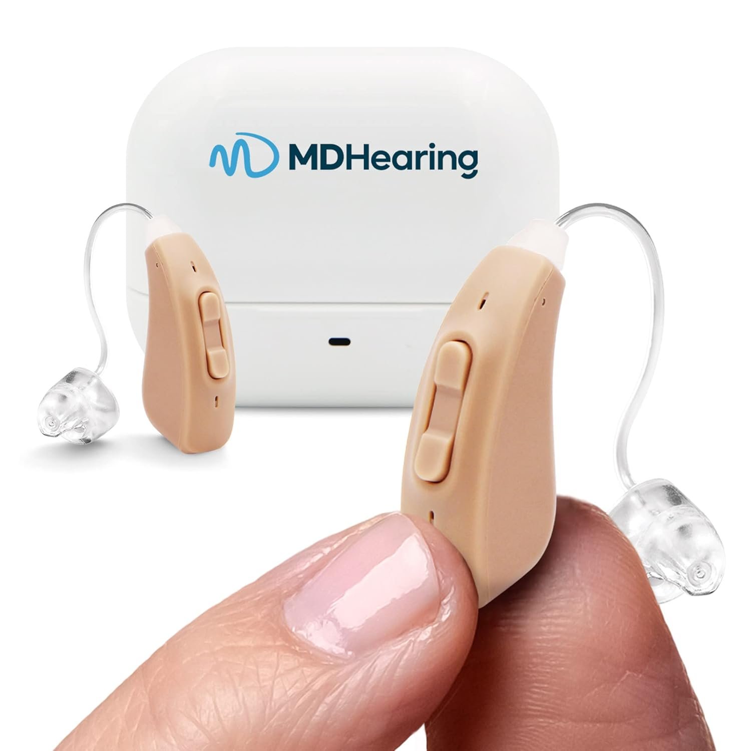 AIR Hearing Aid (Pair), OTC Rechargeable, Crystal clear Digi...