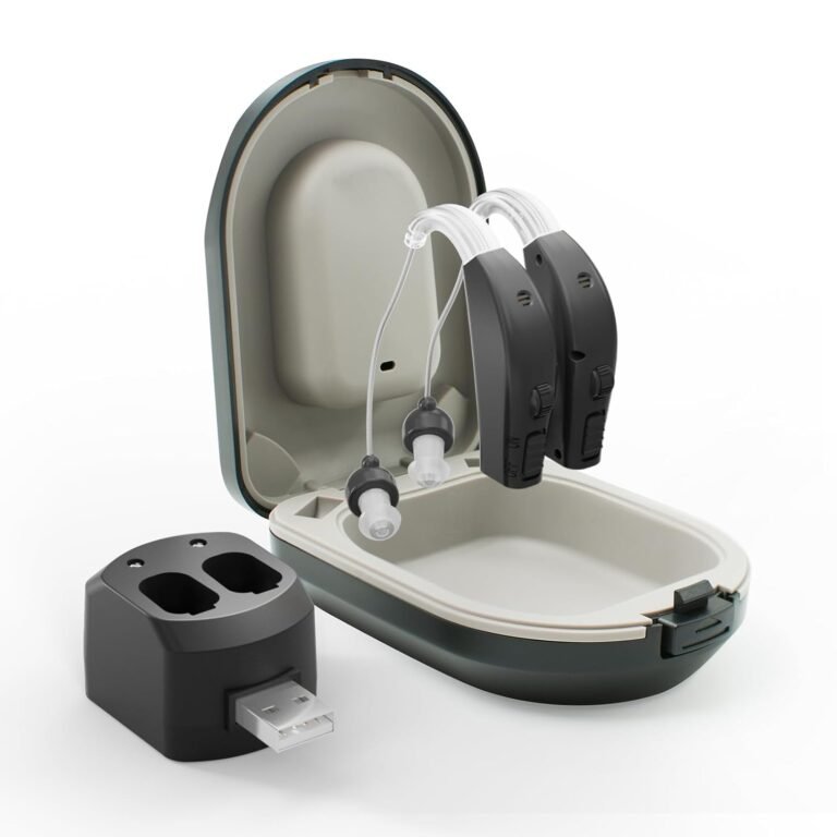 JUANGU Hearing Aids Rechargeable OTC BTE Hearing Aid for Sen...