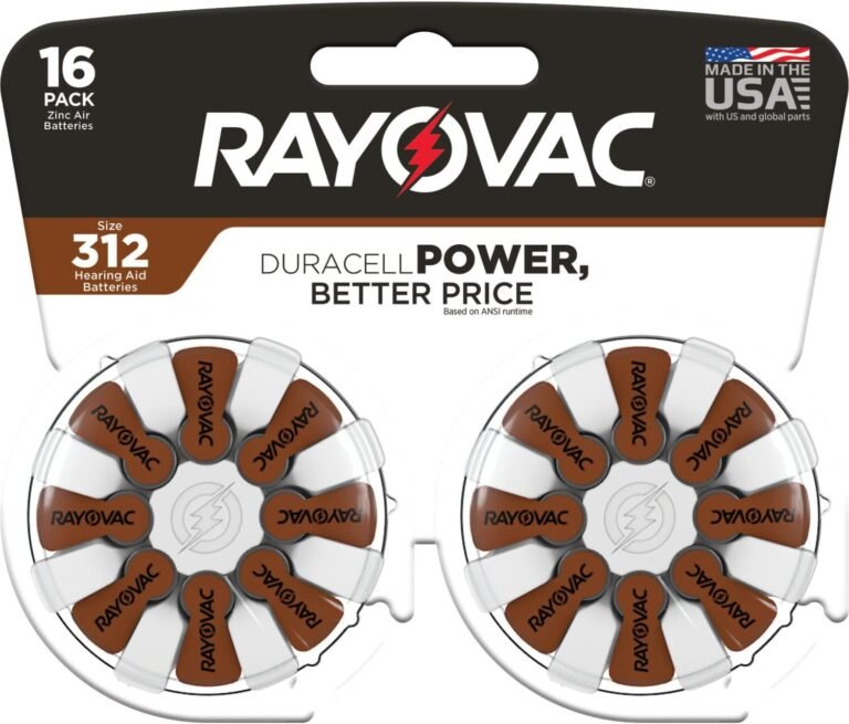 Rayovac Hearing Aid Batteries Size 312 for Advanced Hearing ...
