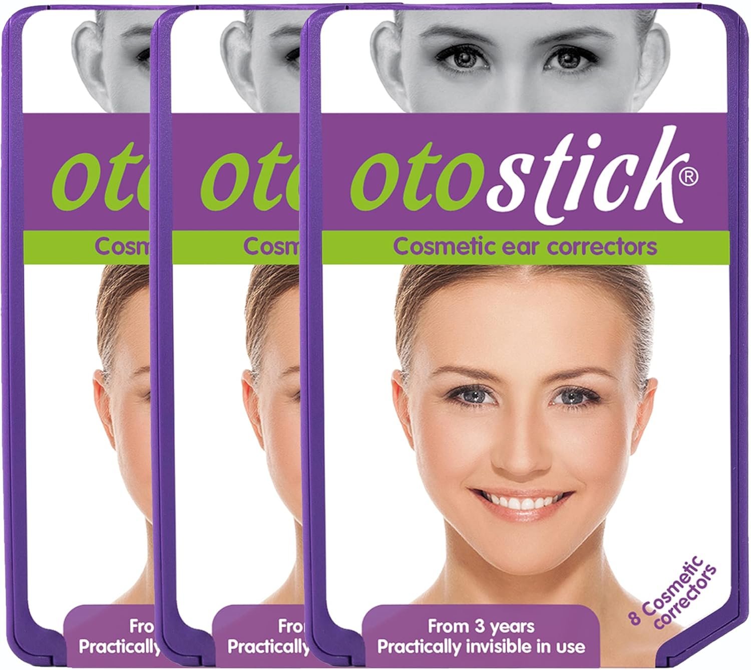 Otostick 3 Pack 8 Count Cosmetic Discreet Protruding Ear