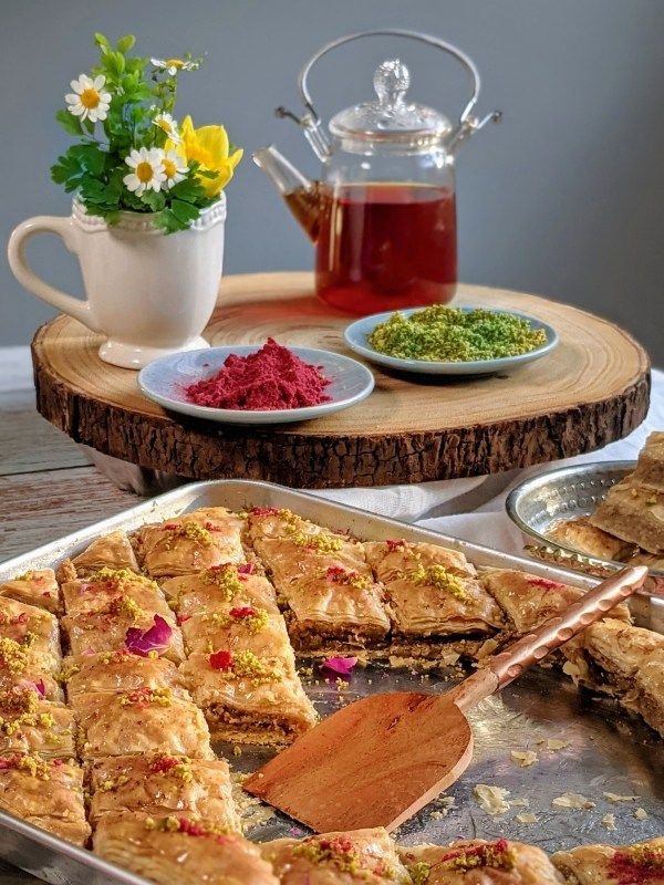 Baghlava - Persian Baklava - The Caspian Chef