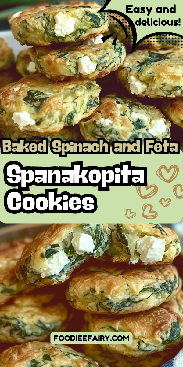 Baked Spinach and Feta Spanakopita Cookies – A Unique Twist on a Classic!
