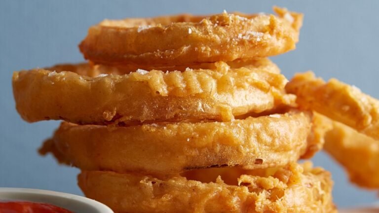 Beer-Battered Onion Rings Recipe | Epicurious