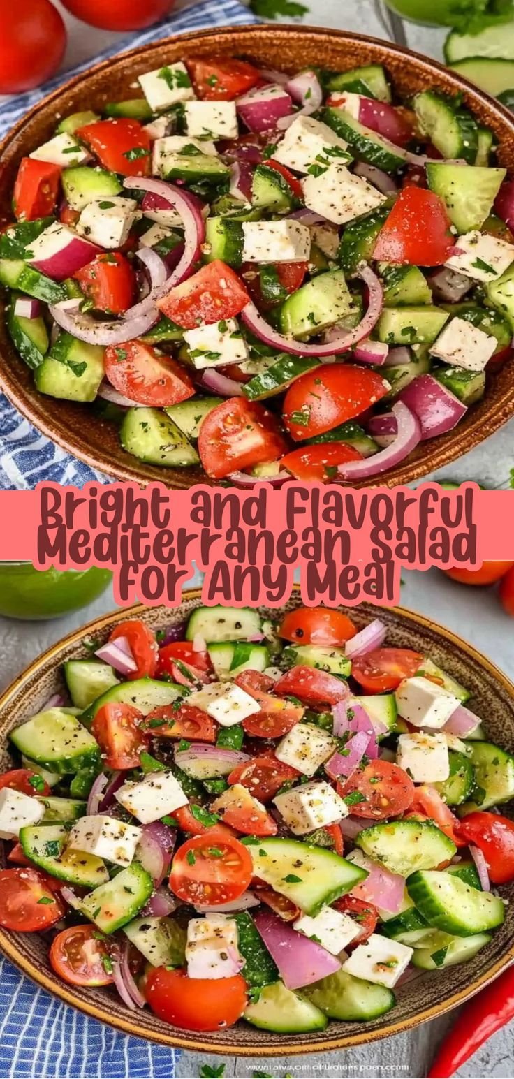 Bright and Flavorful Mediterranean Salad for Any Meal