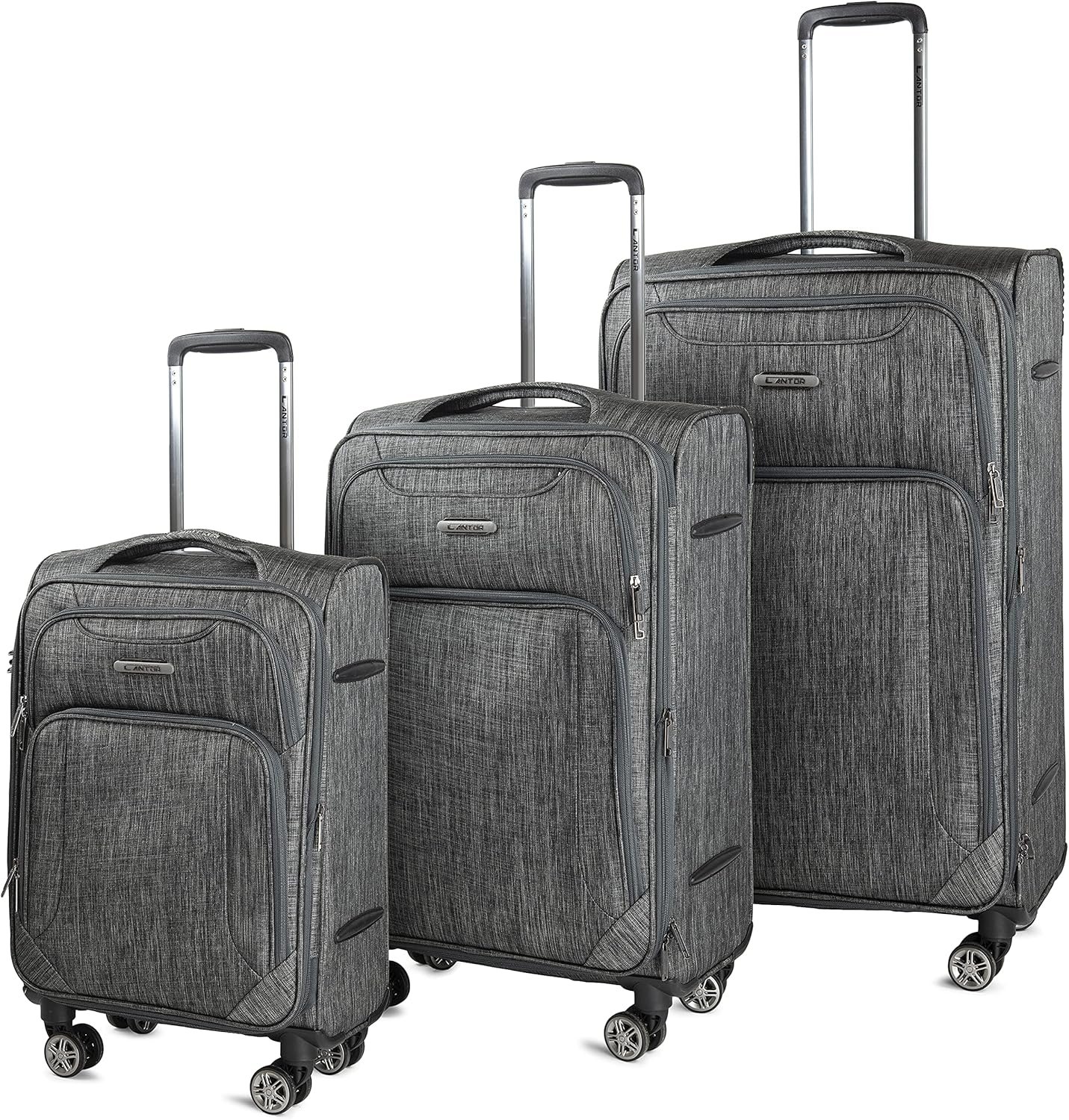Luggage set with spinner wheels