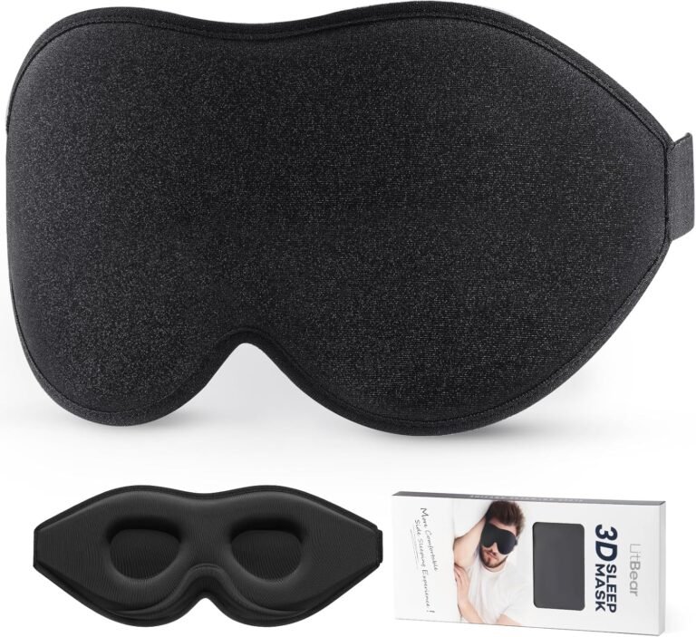 Eye mask for sleeping on planes