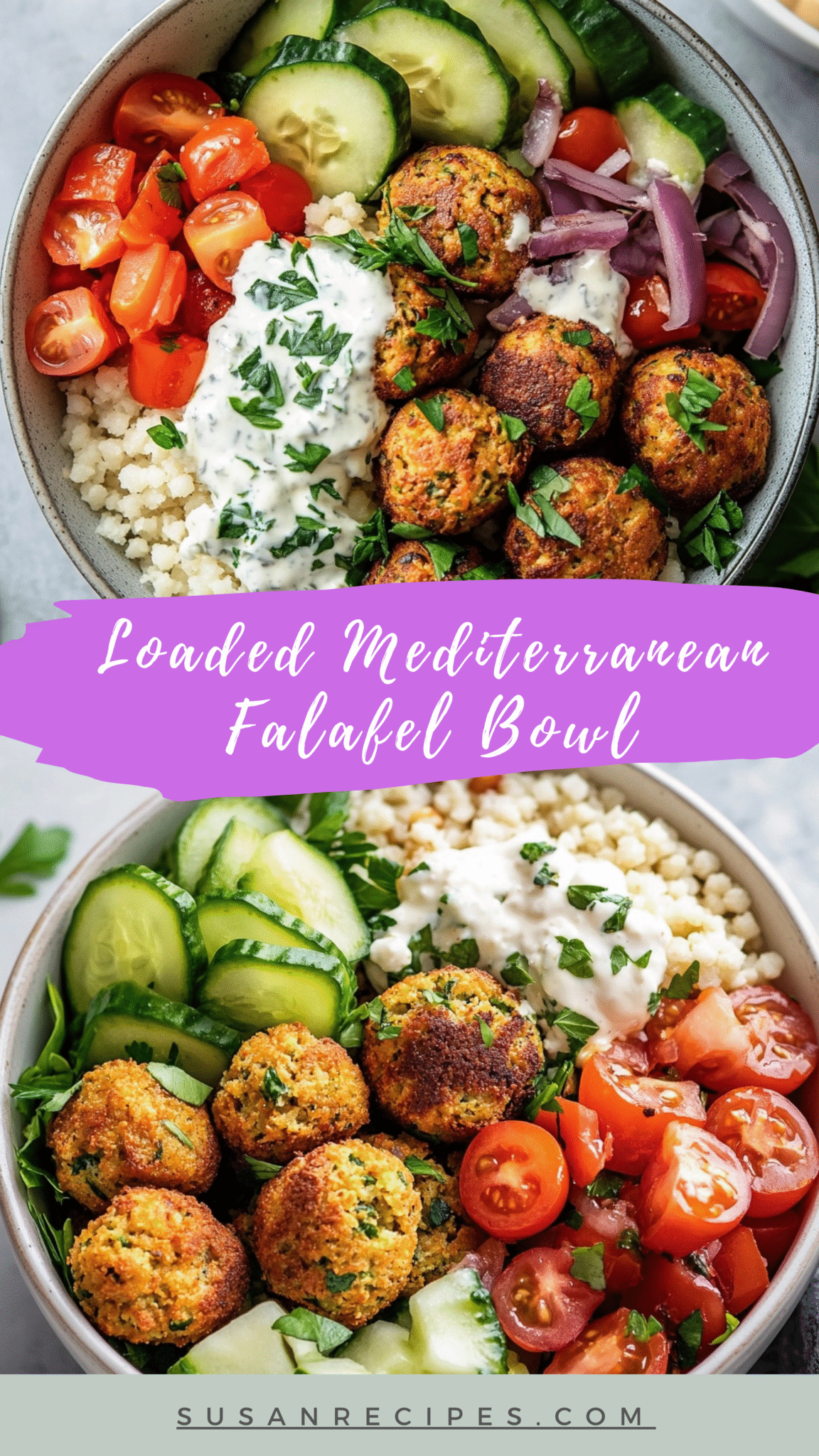 Loaded Mediterranean Falafel Bowl