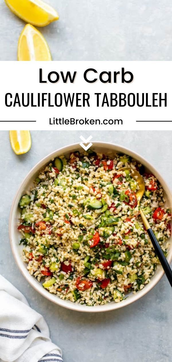 Low Carb Cauliflower Tabbouleh