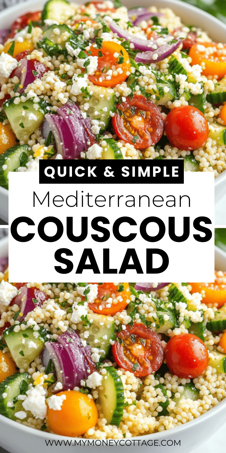 Mediterranean Couscous Salad - The Perfect Summer Dinner Recipe
