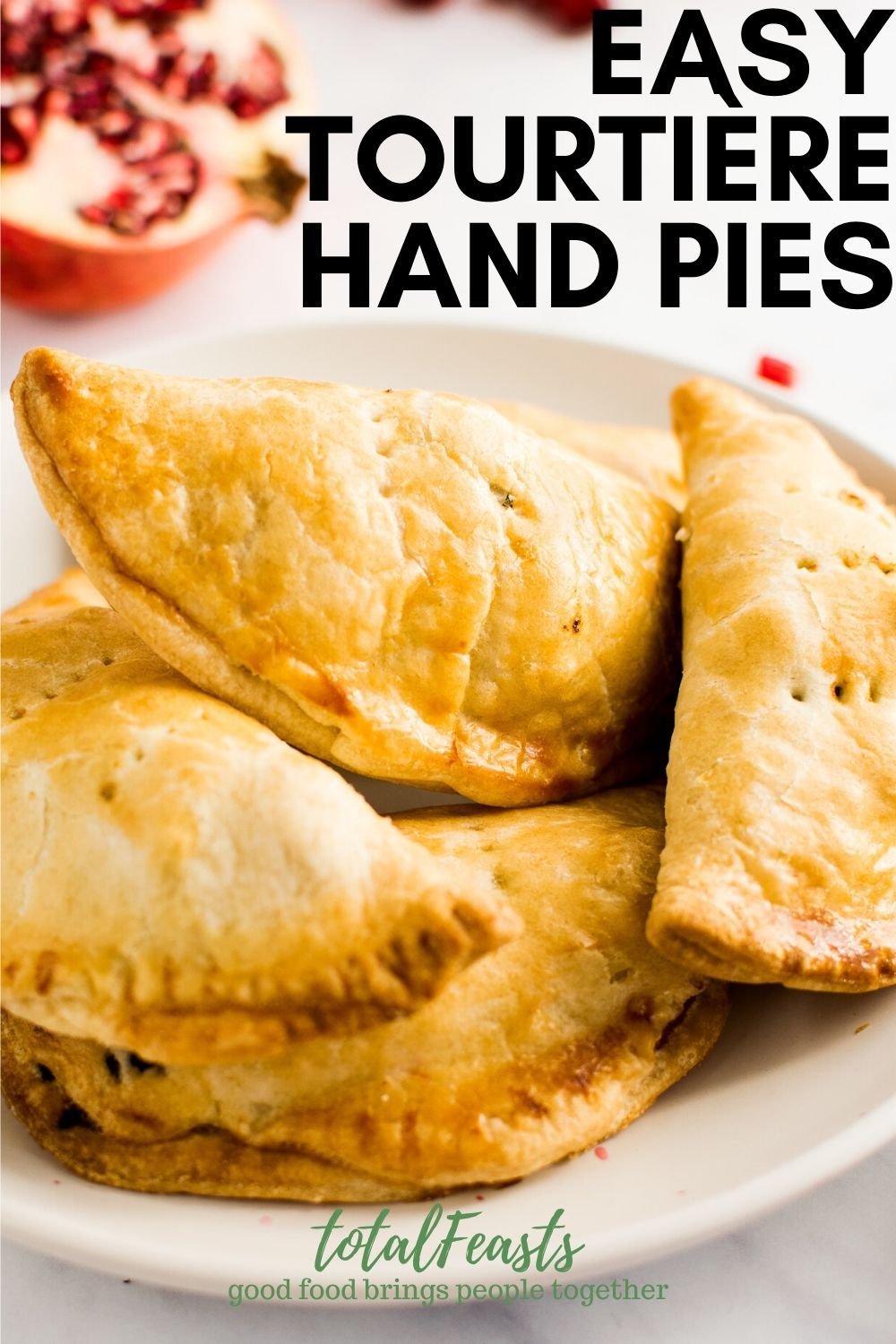 Quebecois Tourtiere hand pies {French Canadian meat pies} - Total Feasts