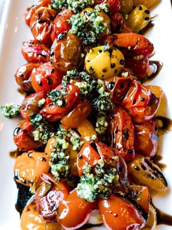 Roasted Tomato Caprese Salad
